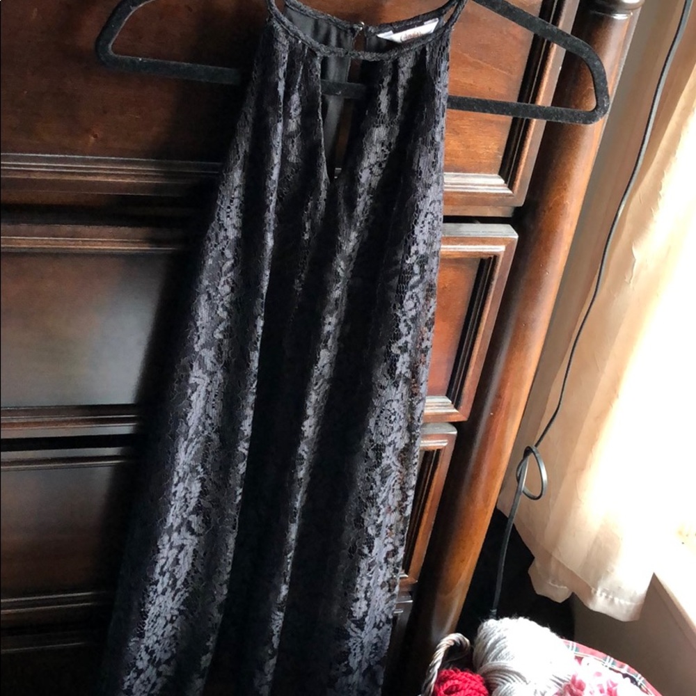 Candie’s Black Lacey Shift Dress